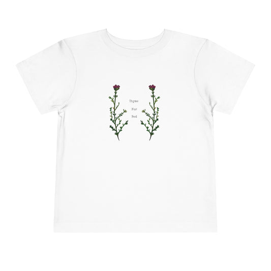 Toddler Short Sleeve T-shirt - Thyme for Bed