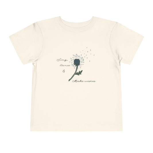 Toddler Short Sleeve T-Shirt Sing Dance and Make Wishes